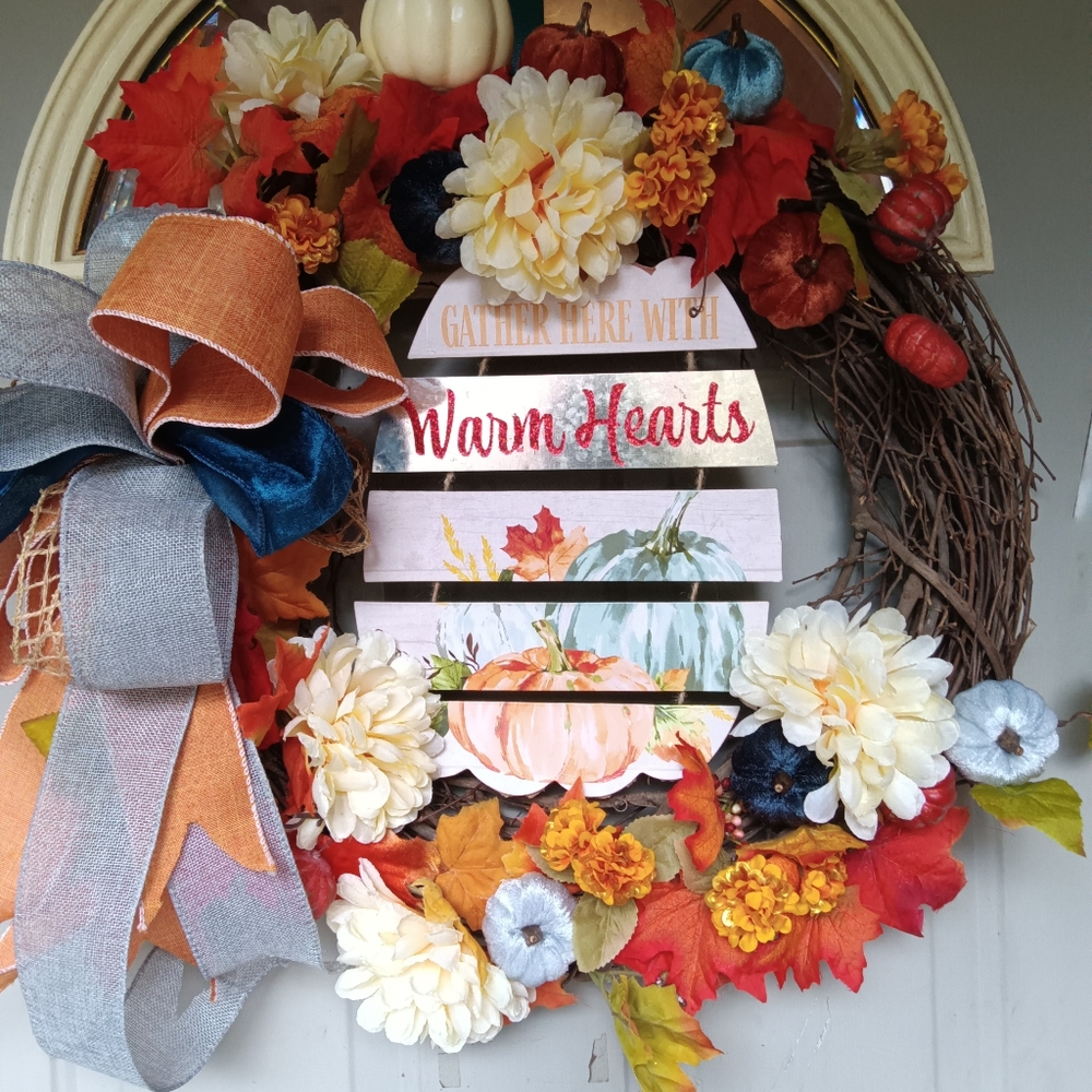 Fall grapevine wreath
